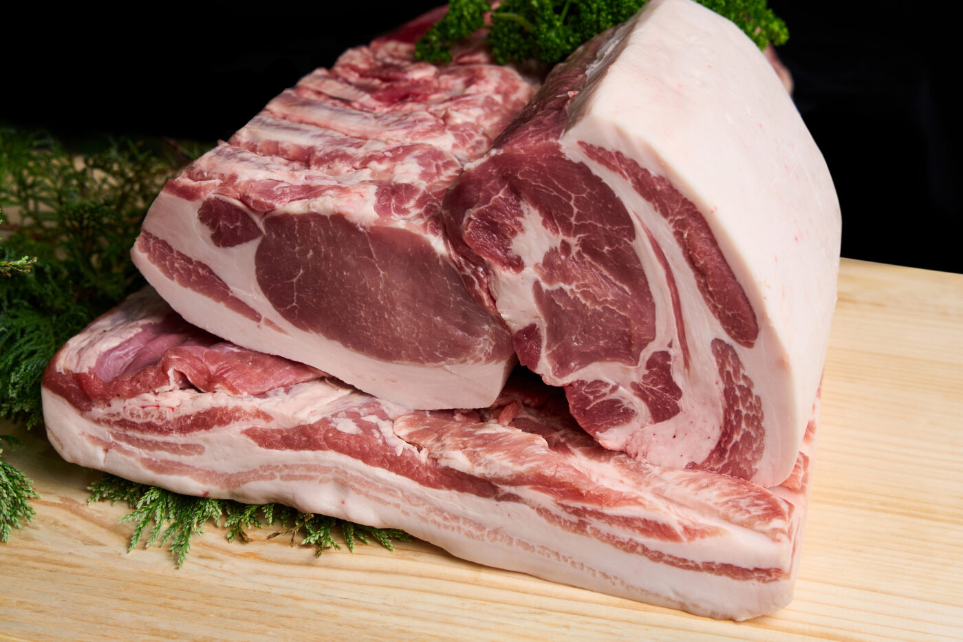 国産特上豚肉 あさひ熟成美豚バラブロック 1kg